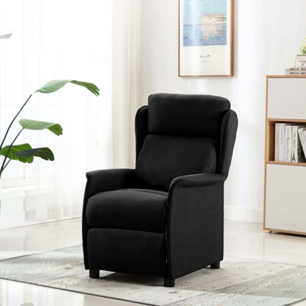 Poltrona reclinabile Nero 66.5 x 94 x 101.5 cm Poliestere