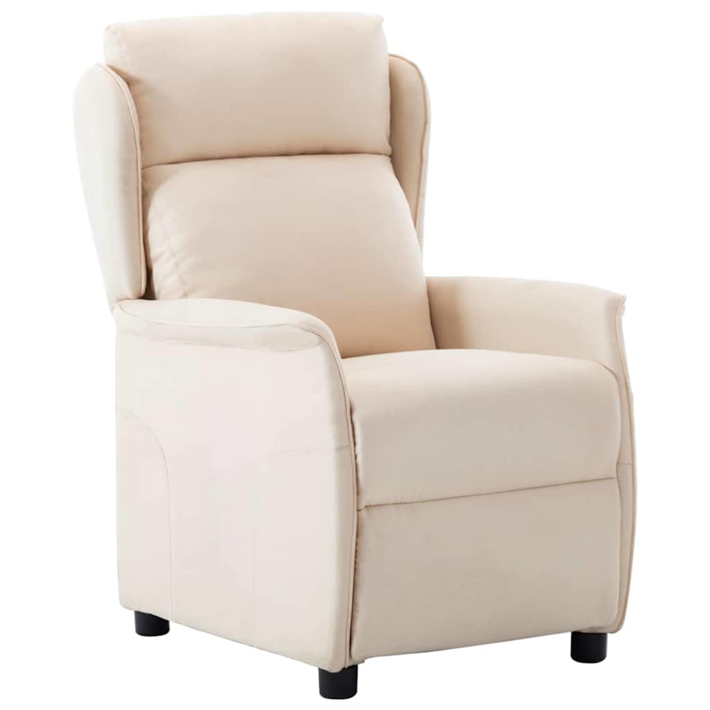 Poltrona reclinabile Crema 66.5 x 94 x 101.5 cm Poliestere