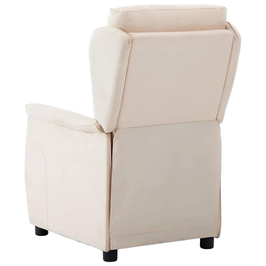 Poltrona reclinabile Crema 66.5 x 94 x 101.5 cm Poliestere