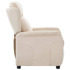 Poltrona reclinabile Crema 66.5 x 94 x 101.5 cm Poliestere