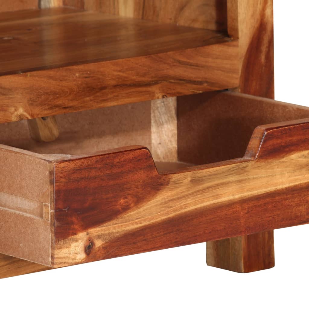 Mobile Porta TV 110x30x40 cm in Legno Massello di Acacia