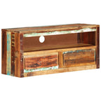 Mobile Porta TV 88x30x40 cm in Legno Massello di Recupero
