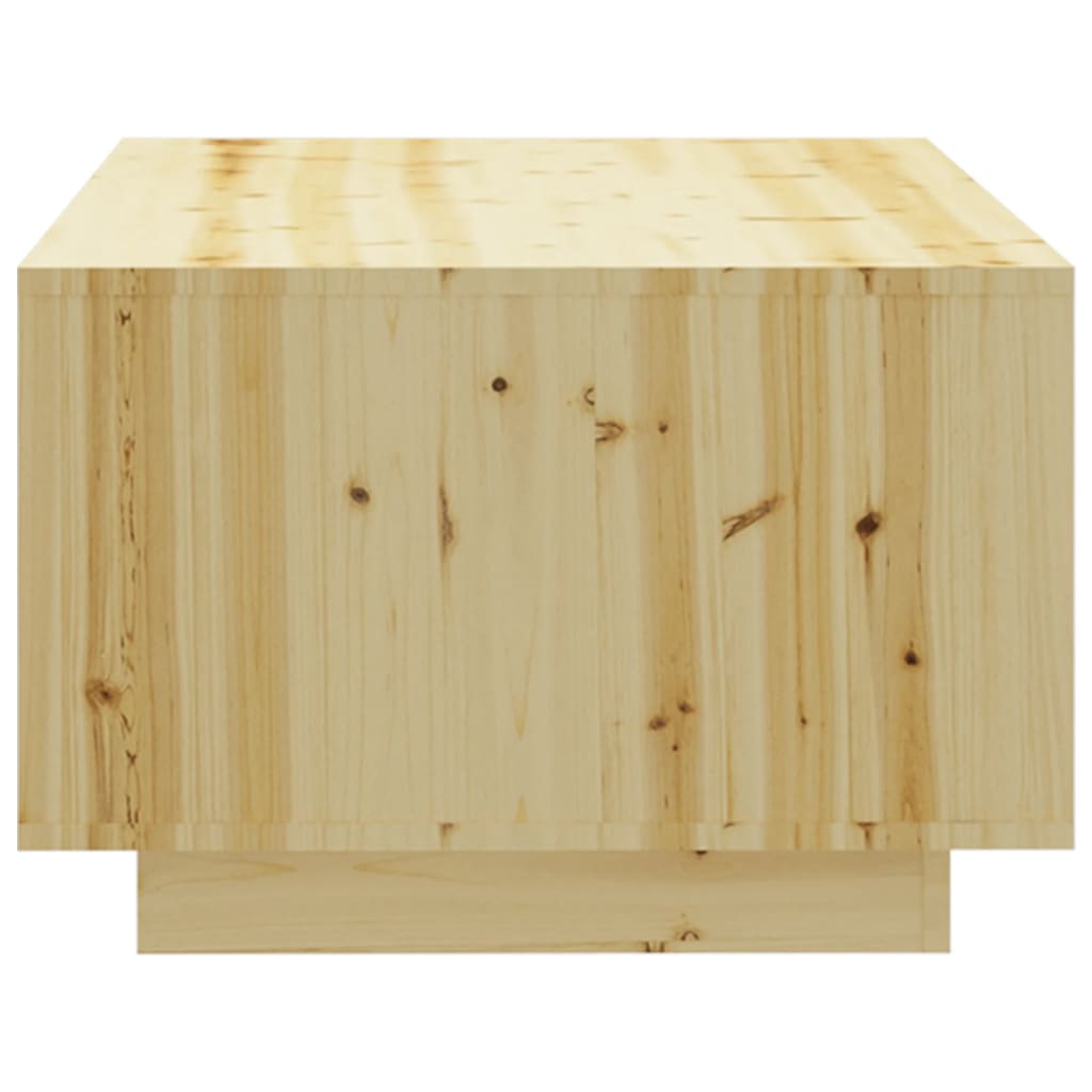 Tavolino da Salotto 110x50x33,5 cm in Legno Massello di Abete