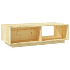 Tavolino da Salotto 110x50x33,5 cm in Legno Massello di Abete