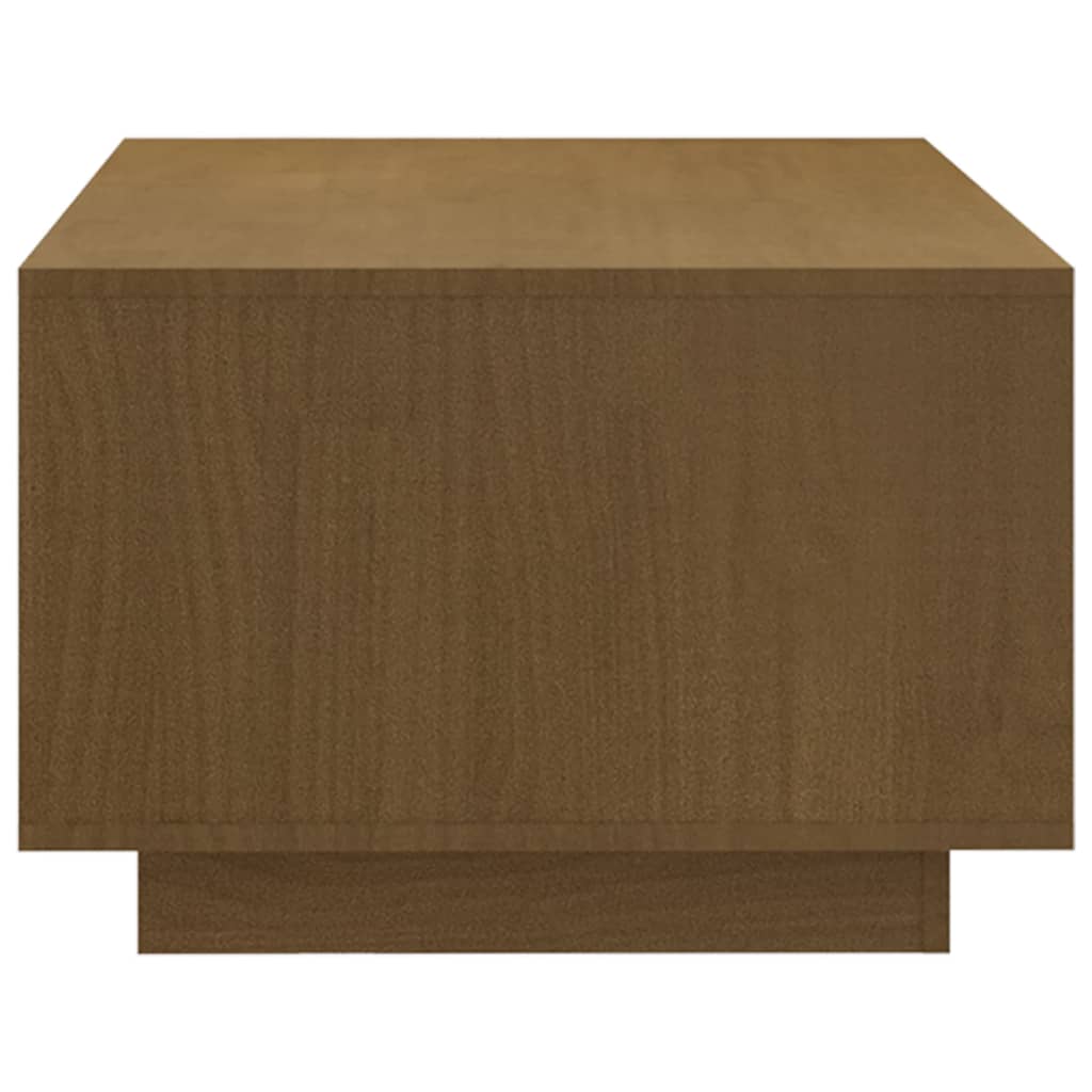 Tavolino Marrone ambra 110x50x33,5 cm in Legno Massello di Pino
