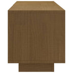 Mobile Porta TV Marrone Ambra 110x30x33,5 cm in Legno di Pino