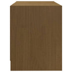Mobile Porta TV Marrone Ambra 80x31x39 cm in Legno di Pino