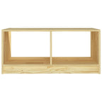 Tavolino da Salotto 75x50x33,5 cm Legno Massello di Pino