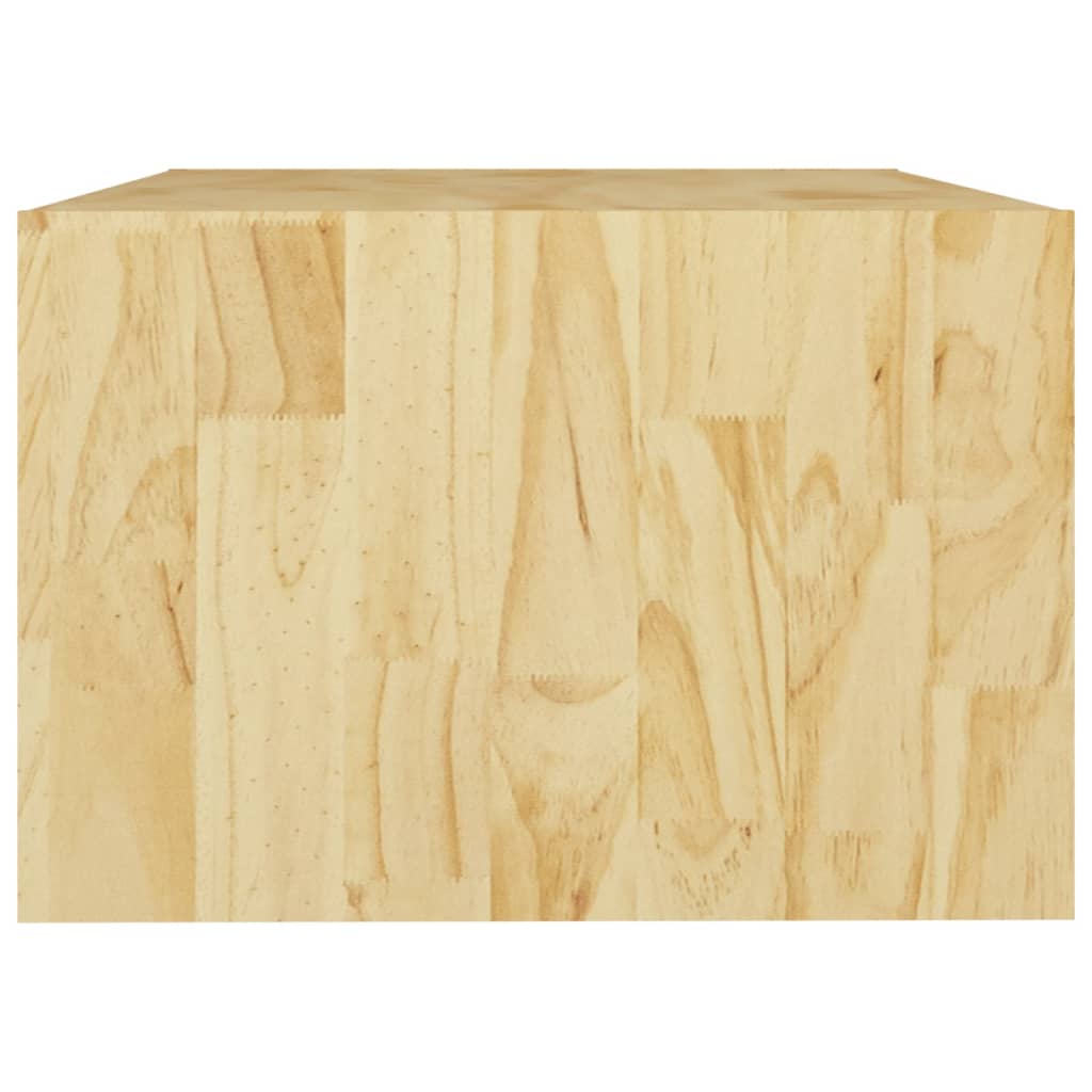 Tavolino da Salotto 75x50x33,5 cm Legno Massello di Pino