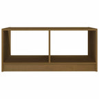 Tavolino da Salotto ambra 75x50x33,5 cm Legno Massello di Pino