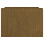 Tavolino da Salotto ambra 75x50x33,5 cm Legno Massello di Pino