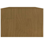 Tavolino da Salotto ambra 110x50x34 cm Legno Massello di Pino