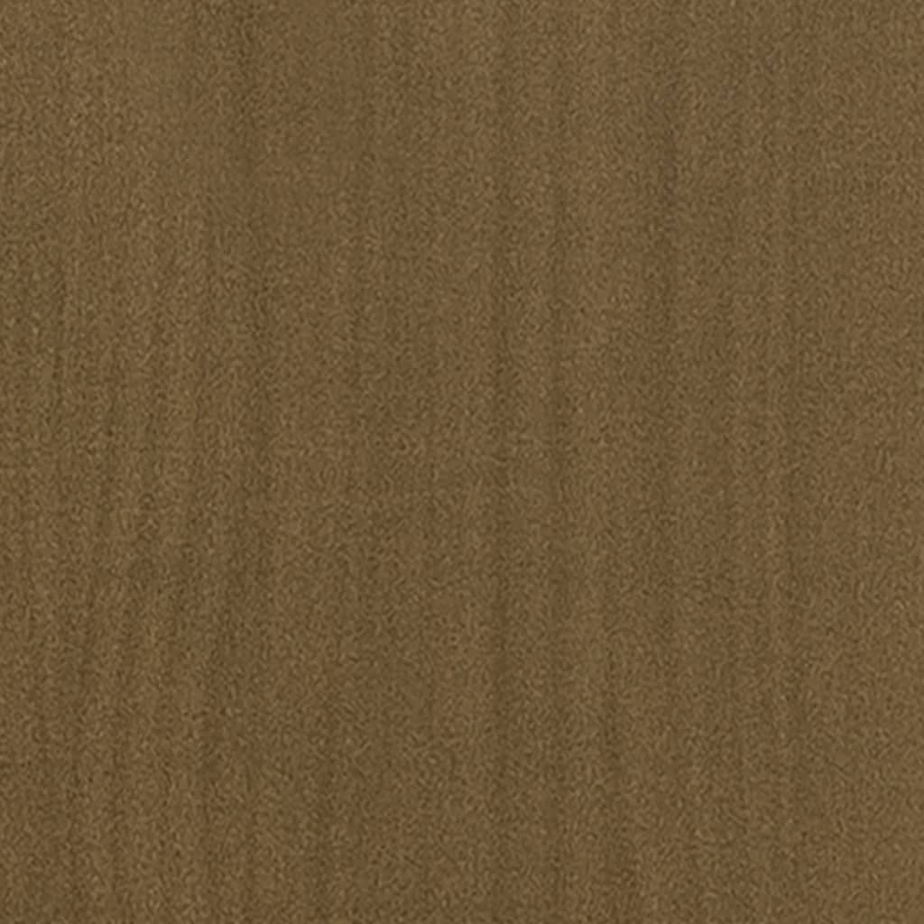 Tavolino da Salotto ambra 110x50x34 cm Legno Massello di Pino