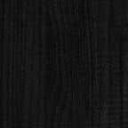 Tavolino da Salotto Nero 110x50x34 cm Legno Massello di Pino