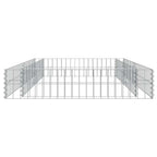 Letto Rialzato Gabbione in Acciaio Zincato 200x100x20 cm