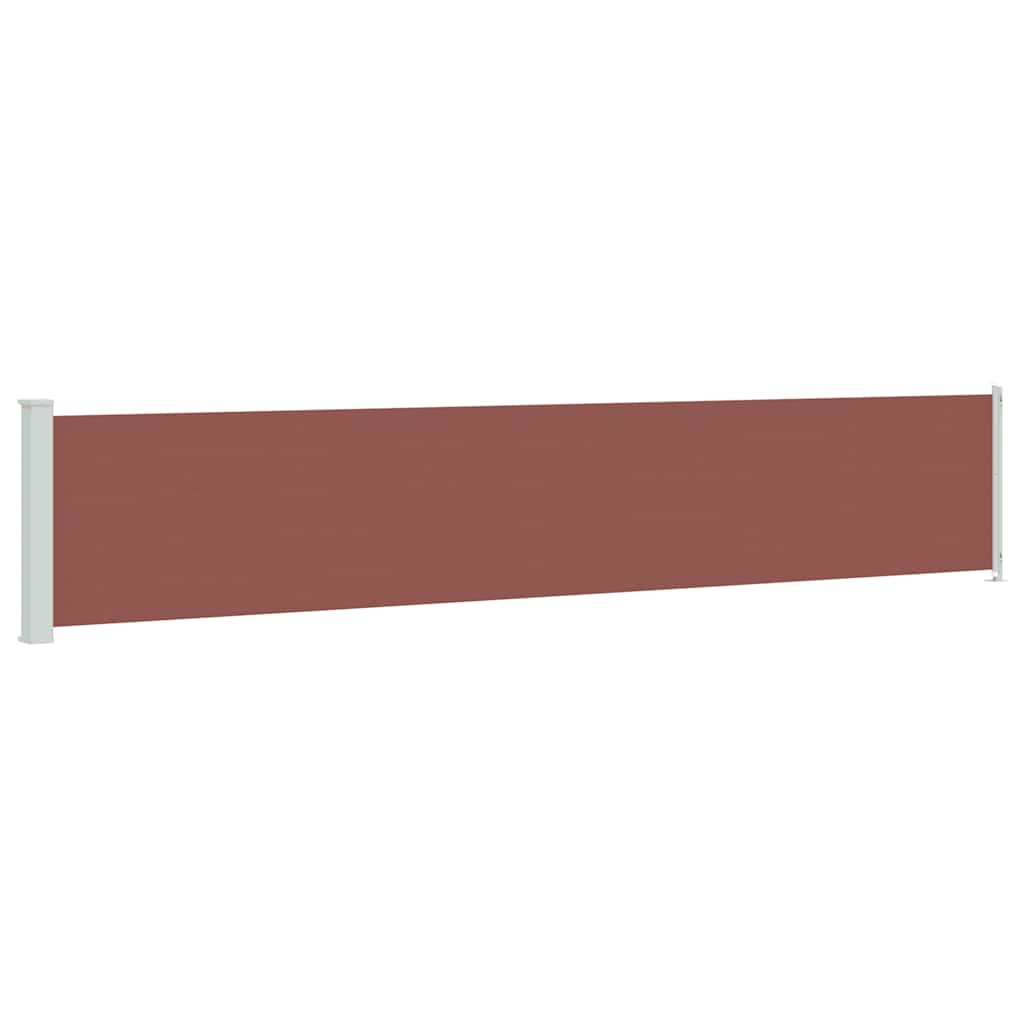 Tenda Laterale Retrattile per Patio 117x600 cm Marrone