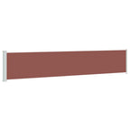 Tenda Laterale Retrattile per Patio 117x600 cm Marrone