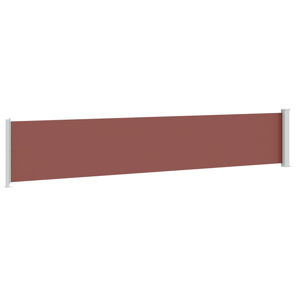 Tenda Laterale Retrattile per Patio 117x600 cm Marrone