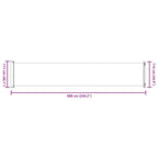 Tenda Laterale Retrattile per Patio 117x600 cm Marrone