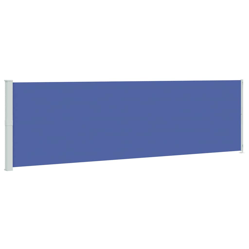 Tenda da Sole Laterale Retrattile per Patio 180x600 cm Blu