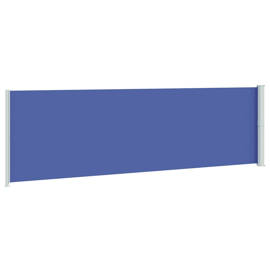 Tenda da Sole Laterale Retrattile per Patio 180x600 cm Blu