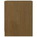 Comodino Marrone Ambra 35,5x33,5x41,5 cm in Legno di Pino