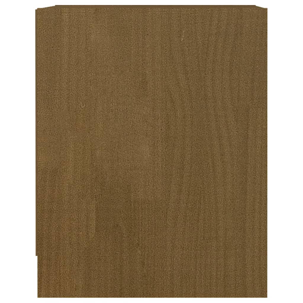 Comodino Marrone Ambra 35,5x33,5x41,5 cm in Legno di Pino