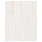 Mobile Porta TV Bianco 70x33x42 cm in Legno Massello di Pino