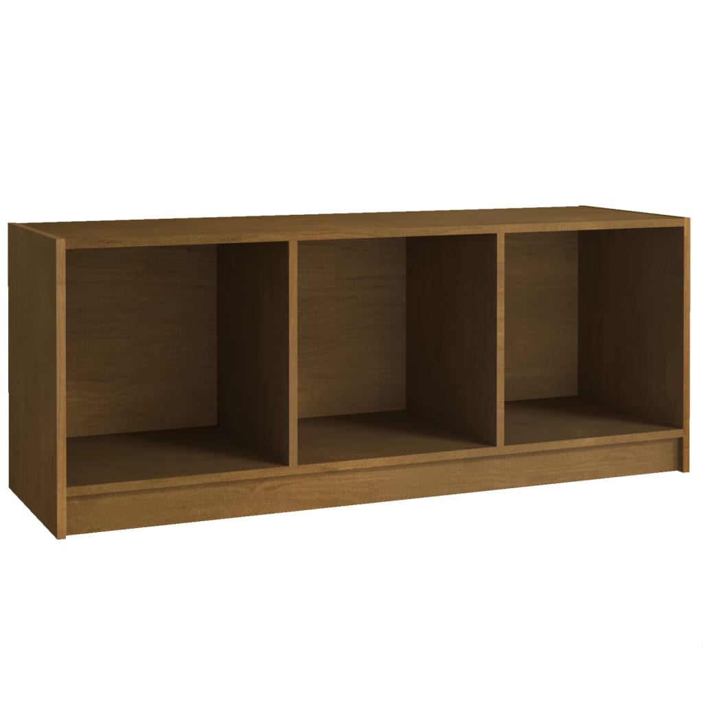Mobile Porta TV Marrone Ambra 104x33x41 cm in Legno di Pino