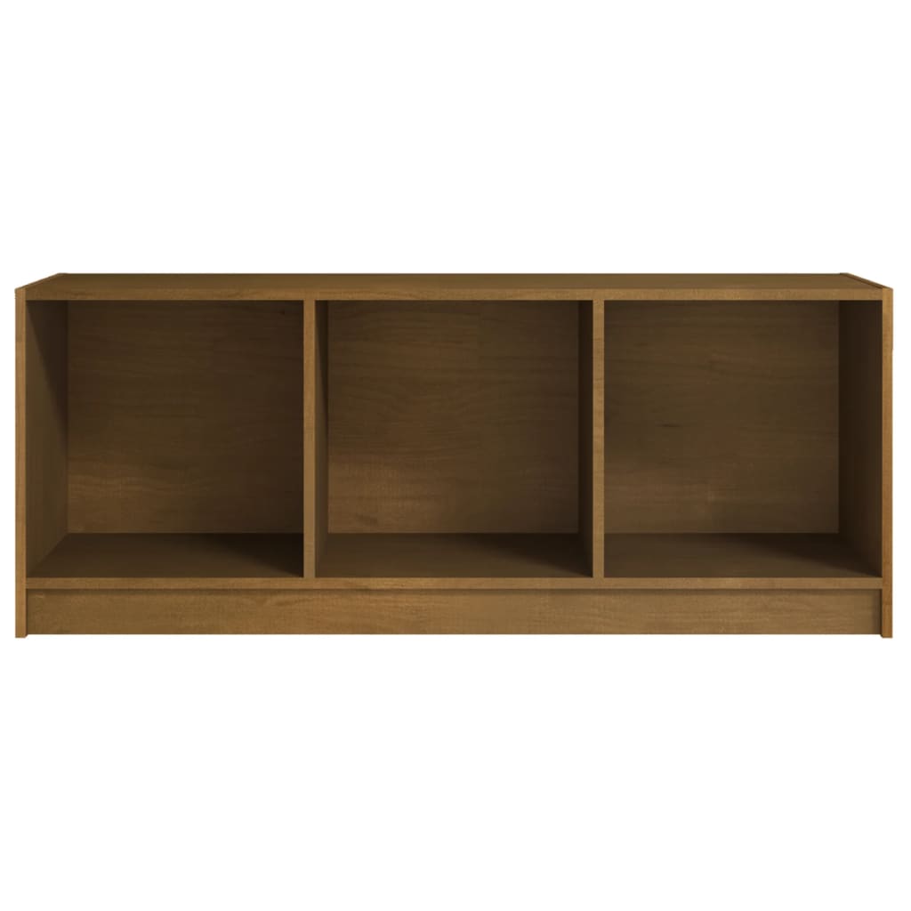 Mobile Porta TV Marrone Ambra 104x33x41 cm in Legno di Pino