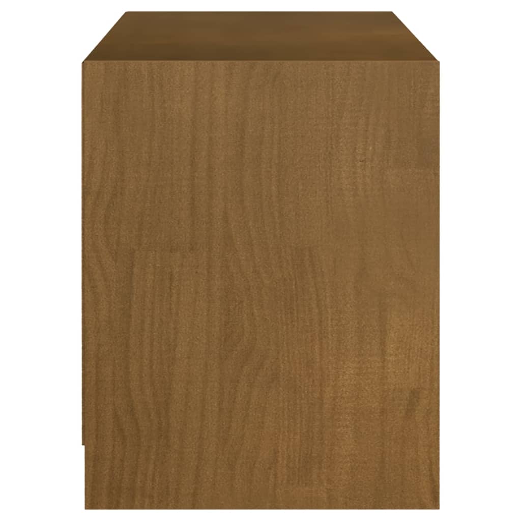 Mobile Porta TV Marrone Ambra 104x33x41 cm in Legno di Pino