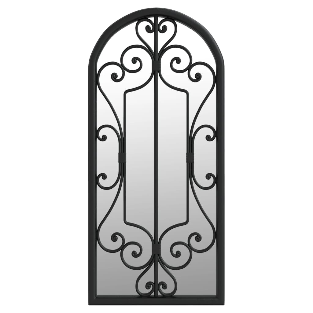Specchio Nero 100x45 cm Ferro per Uso Interno