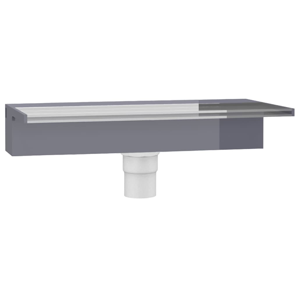 Sfioratore a Cascata con LED RGB Acrilico 45 cm per Piscina e Laghetto