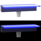 Sfioratore a Cascata con LED RGB Acrilico 45 cm per Piscina e Laghetto