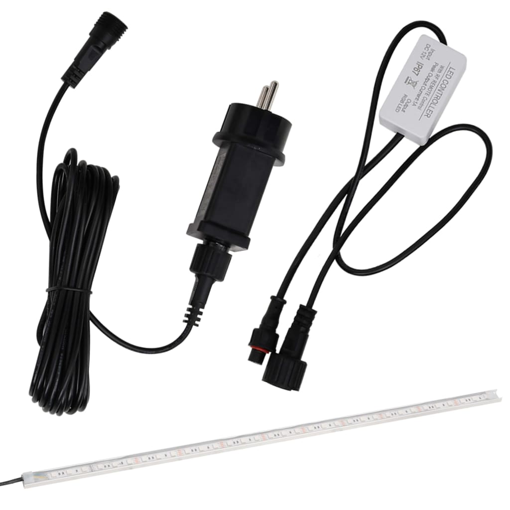 Sfioratore a Cascata con LED RGB Acrilico 45 cm per Piscina e Laghetto