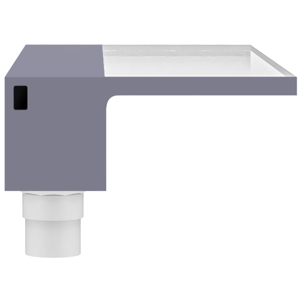 Sfioratore a Cascata con LED RGB Acrilico 60 cm per Piscina e Laghetto