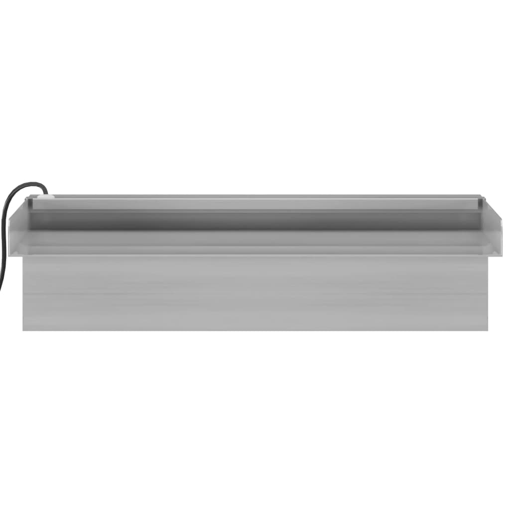 Sfioratore a Cascata con LED RGB Acciaio Inox 30 cm