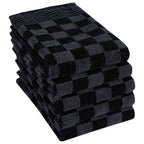 Set 20 Strofinacci in Cotone 100% Nero e Grigio