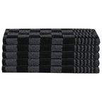 Set 20 Strofinacci in Cotone 100% Nero e Grigio