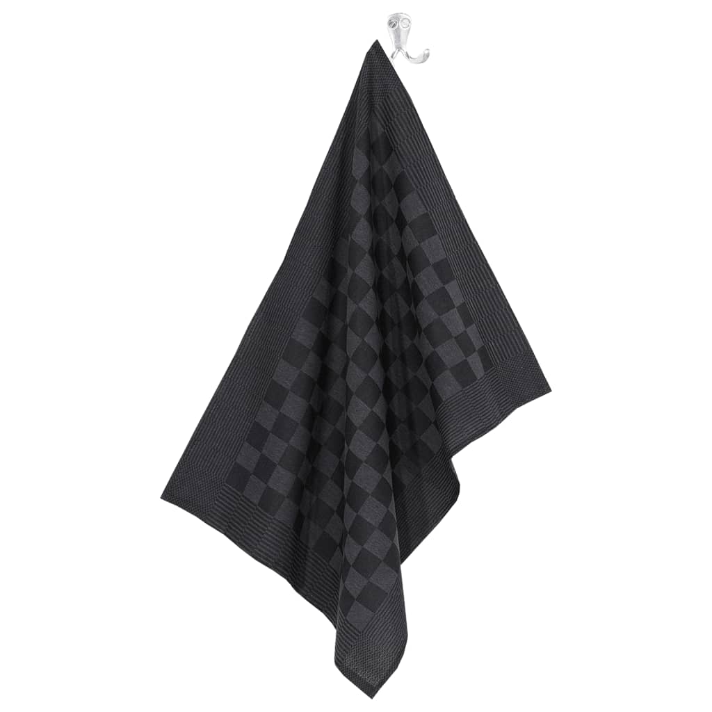 Set 20 Strofinacci in Cotone 100% Nero e Grigio