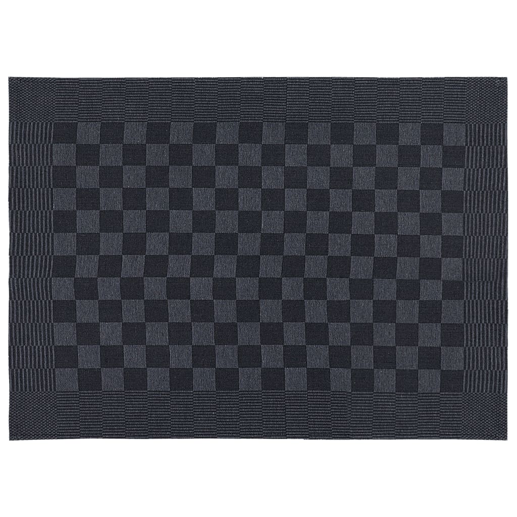 Set 20 Strofinacci in Cotone 100% Nero e Grigio