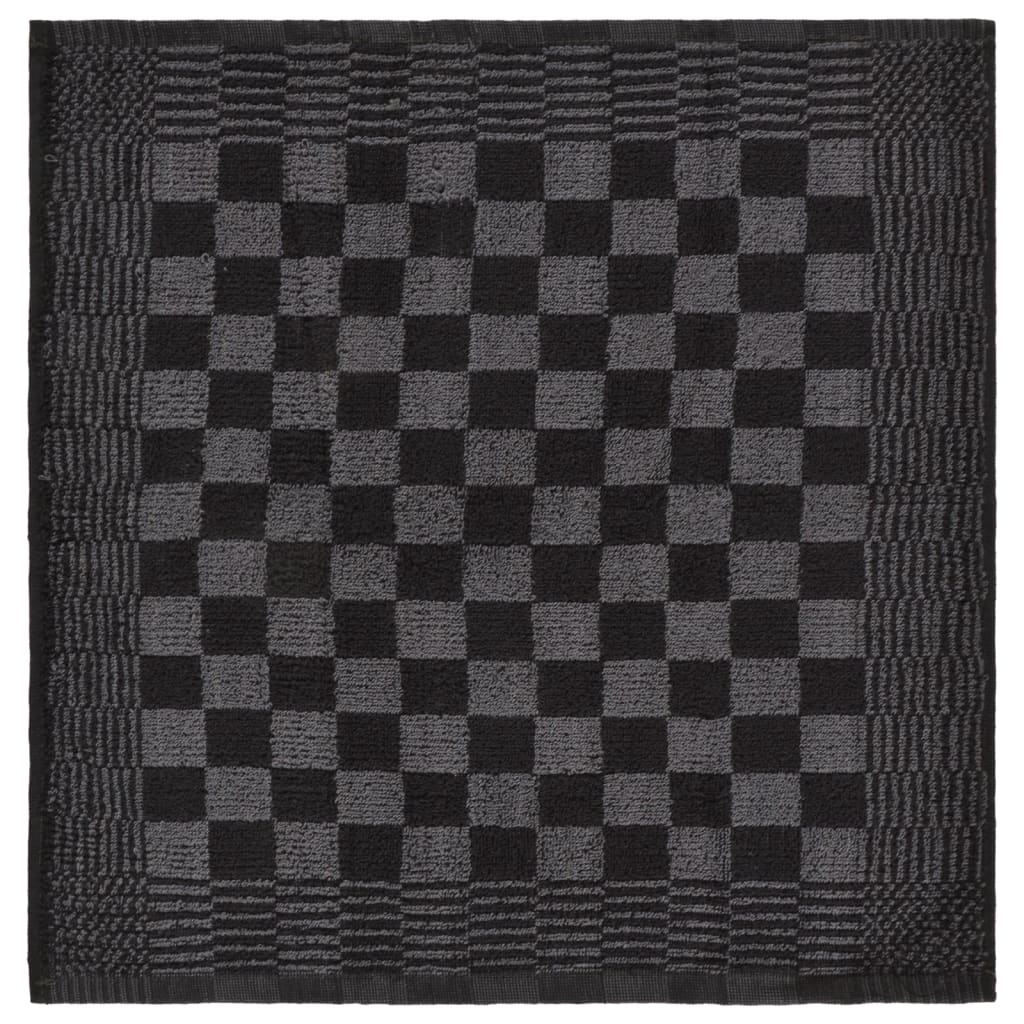 Set 20 Strofinacci in Cotone 100% Nero e Grigio