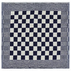 Set 10 Strofinacci in Cotone Blu e Bianco
