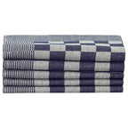 Set 20 Strofinacci in Cotone Blu e Bianco