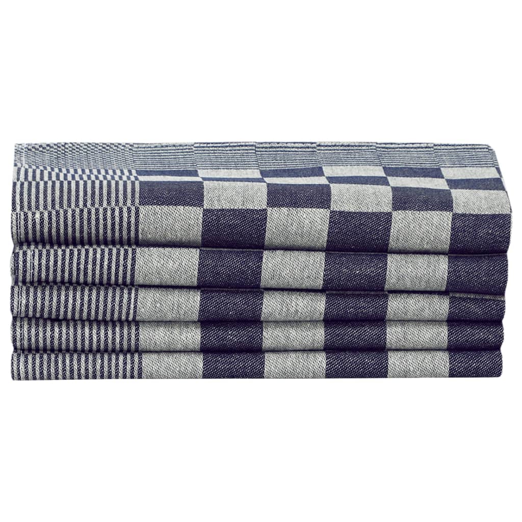 Set 20 Strofinacci in Cotone Blu e Bianco
