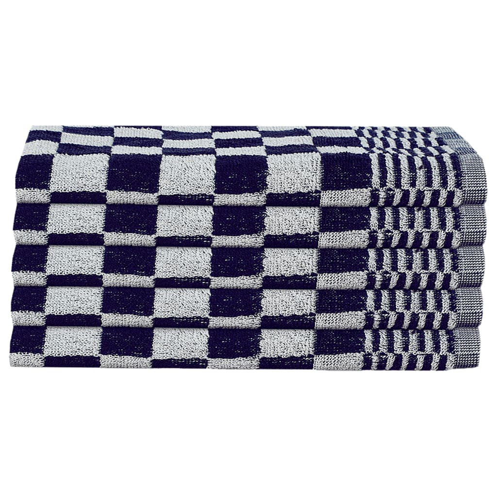 Set 20 Strofinacci in Cotone Blu e Bianco