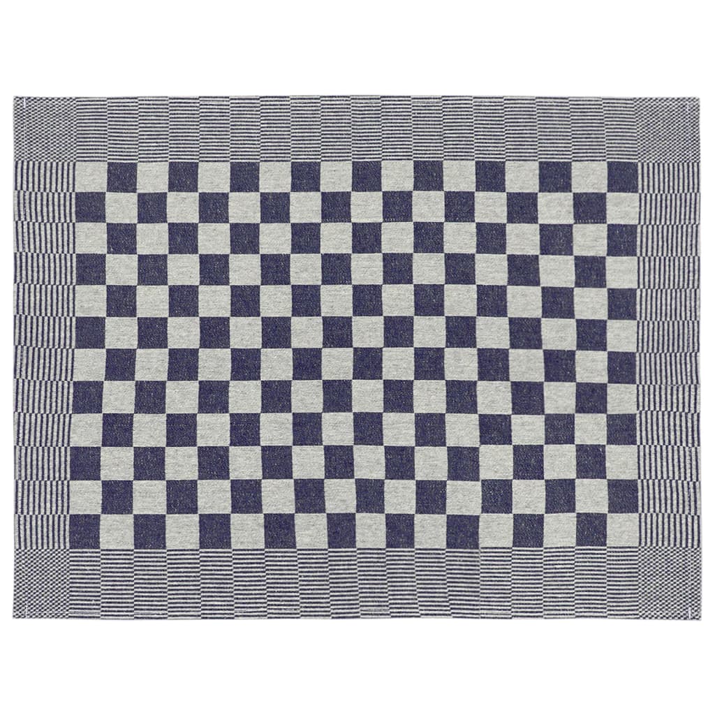 Set 20 Strofinacci in Cotone Blu e Bianco
