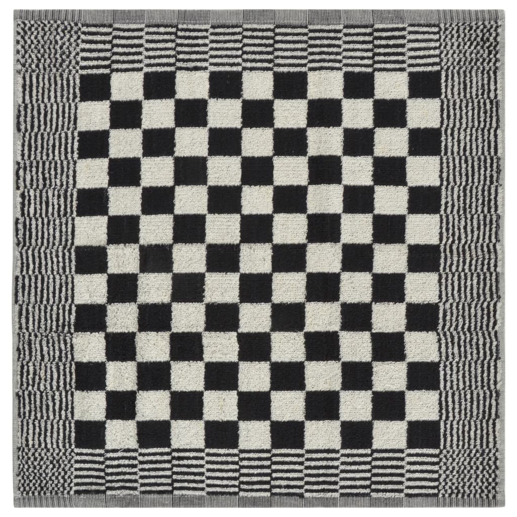 Set 20 Strofinacci in Cotone Nero e Bianco
