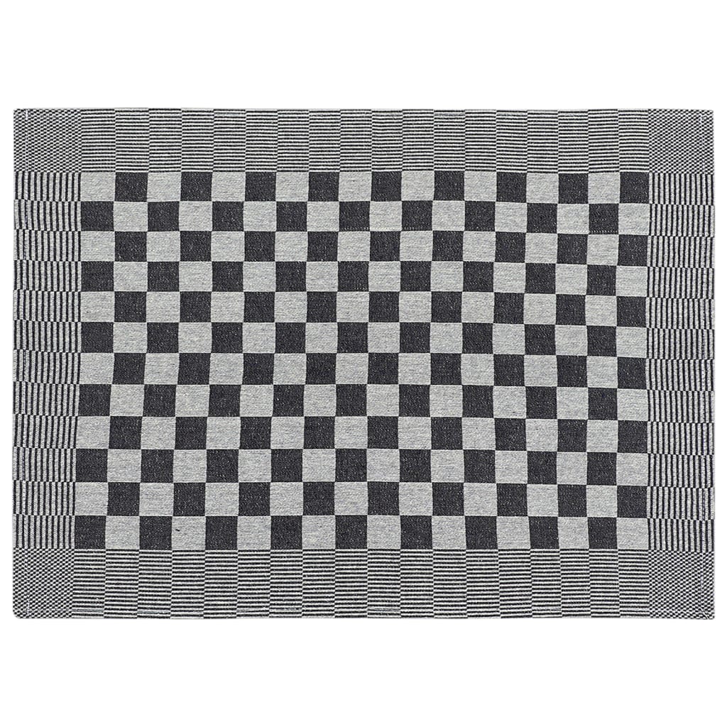 Set 50 Strofinacci in Cotone 100% Nero e Bianco