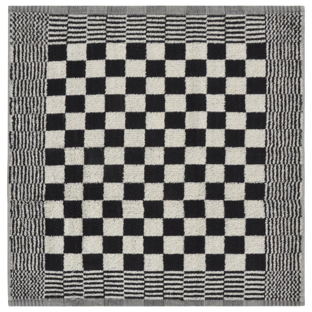 Set 50 Strofinacci in Cotone 100% Nero e Bianco
